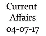 Current Affairs 4th July 2017