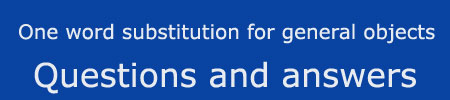 One word substitution for general objects