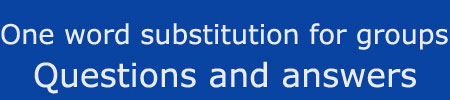 One word substitution for groups