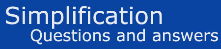 Simplification Questions Answers Simplification Questions Answers